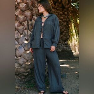 Free People Dreamy Daze Set - Iron Gate